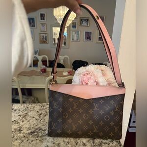 Louis Vuitton Pink and Brown Monogram Daily Pouch